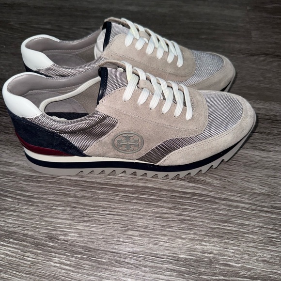 New Women’s Tory Burch Grey on Grey Sneaker - Picture 5 of 7